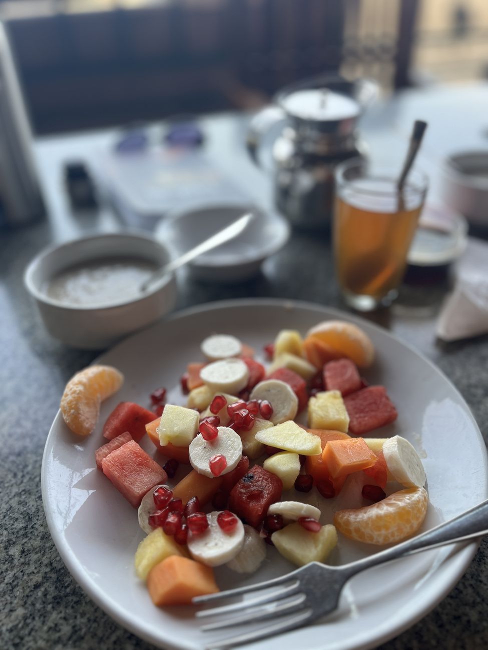 Fruit plate for breakfast