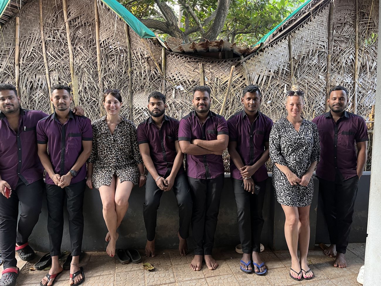 The Ayurveda team with Alona and Duffi